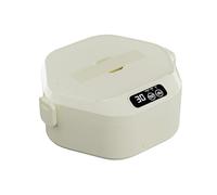 LANDNOR Cordless Electric Lunch Box,Battery-Powered Heated Lunch Box,16000mAh Rechargeable Self-Heating Food Warmer with Smart Timer Function,1L Extra-Large Capacity for Travel,Camping,Officing