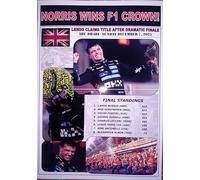 Lando Norris 2025 Formula One World Champion - souvenir print