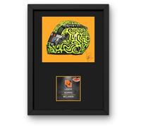 Lando Norris 2025 Framed Display Gift with Reproduced Digital Signature (Black Orange)