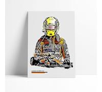 Lando Norris F1 Print - Number 4 | F1 Grand Prix Poster | A4 | F1 Wall Art | McLaren Poster (A4 Glossy Print)