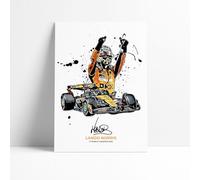 Lando Norris F1 World Champion A4 Art Print