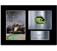 Lando Norris Racing Driver 2025 Helmet Car Signed Photo Display Mount A4 Poster