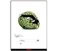 Lando Norris Racing Driver 2025 Helmet Signed Poster A4