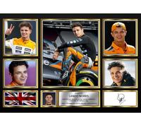 Lando Norris Signed Autograph Photograph Display - Perfect for F1 Fans, A1 HUGE Poster Print (840x594mm) - Limited Edition Autograph Fan Gift - Collectible Memorabilia Merchandise