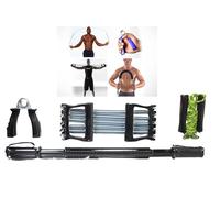LandOfEssentials 4-Piece Fitness Training Set Handgrips Jump Rope Chest Expander Power Twister