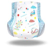 Landofgenie Adult Cute Printed Diaper 10 Pieces Disposable Incontinence Diapers with Overnight Absorbency, Unisex Diapers with Tabs, Size L, (36-46 inch)