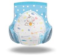 Landofgenie Adult Diaper 10 Pieces Overnight Disposable Diapers with Cute Puppy Printed Absorbency Incontinence Pants for Day & Night, Size M, (28-38 inch)