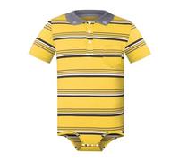 Landofgenie Adult Man One Piece Onesie Pyjama Onesie Bodysuit Cotton Shorts Shirt Polo Button Down Onesie, Yellow, L
