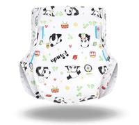 Landofgenie Adult Panda Printed Diaper 10 Pieces Disposable Overnight Adult Diapers with Tabs for Incontinence Ultra Soft for Women/Men, Size M, (28-38 inch)