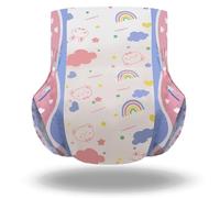 Landofgenie Adult Printed Diaper 10 Pieces Disposable Adult Diapers for Incontinence with Overnight Absorbency, Unisex, Size M, (28-38 inch)
