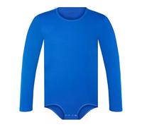 Landofgenie Mens Long Sleeve Bodysuit One Piece Pajamas Cotton Romper Basic Onesie for Men Blue 3XL