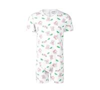 Landofgenie Onesie for Men Short Sleeve Pyjamas One Piece Koala Full Print, White, 3XL Plus