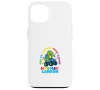 Landon Schoolchild personalized Back to School Dino Truck Case for iPhone 13