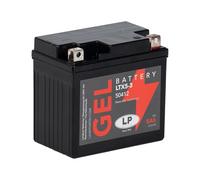 Landport Gel Starter Battery 12 volt, 5 Ah/10hr, 80 CCA With Gel Technology-Ideal For Motorcycles & Powersport Vehicles MG LTX5-3