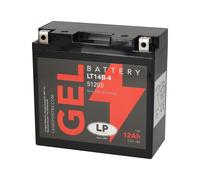 Landport MG LT14B-4 replaces YT14B-BS Sealed Gel Motorcycle Battery YT14B
