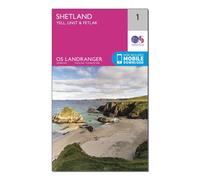 Landranger 1 Shetland Yell, Unst and Fetlar Map With Digital Version, Pink One Size