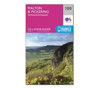 Landranger 100 Malton & Pickering, Helmsley & Easingwold Map With Digital Version - Pink, Pink One Size