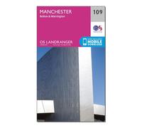 Landranger 109 Manchester, Bolton & Warrington Map With Digital Version - Pink, Pink One Size