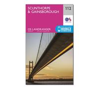 Landranger 112 Scunthorpe & Gainsborough Map, Pink One Size