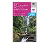 Landranger 125 Bala & Lake Vyrnwy, Berwyn Map With Digital Version - Pink, Pink One Size