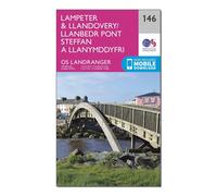 Lampeter & Llandovery / Llanbedr Pont Steffan a Llanymddyfri Map | Aberaeron | Ordnance Survey | OS Landranger Map 146 | Wales | Walks | Cycling | Days Out | Maps | Adventure