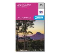 Landranger 15 Loch Assynt, Lochinvar & Kylesku Map With Digital Version, Pink One Size