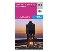 Landranger 182 Weston-super-Mare, Bridgwater & Wells Map With Digital Version, Pink One Size