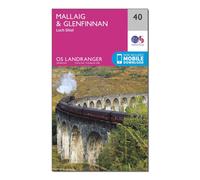 Landranger 40 Mallaig & Glenfinnan, Loch Shiel Map With Digital Version, Pink One Size