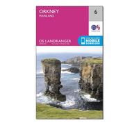Landranger 6 Orkney Mainland Map With Digital Version - Pink, Pink One Size