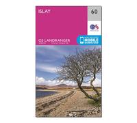 Landranger 60 Islay Map With Digital Version, Pink One Size
