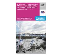 Landranger 83 Newton Stewart & Kirkcudbright, Gatehouse Of Fleet Map With Digital Version - Pink, Pink One Size