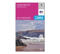 Landranger 9 Cape Wrath Map, Pink One Size