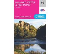 Landranger (92) Barnard Castle and surrounding area (OS Landranger Map)