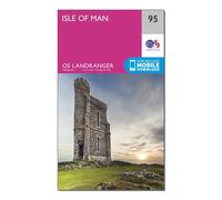 Landranger 95 Isle Of Man Map With Digital Version - Pink, Pink One Size