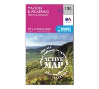 Landranger Active 100 Malton & Pickering, Helmsley & Easingwold Map With Digital Version, Pink One Size