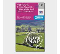Landranger Active 148 Presteigne & Hay-On-Wye Map With Digital Version - Pink, Pink One Size