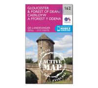 Landranger Active 162 Gloucester & Forest Of Dean Map With Digital Version - Clear, Clear One Size