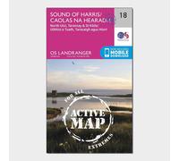 Landranger Active 18 Sound of Harris, North Uist, Taransay & St Kilda Map With Digital Version, Pink One Size