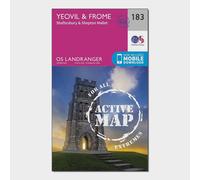 Landranger Active 183 Yeovil & Frome Map With Digital Version - Pink, Pink One Size