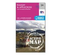 Landranger Active 24 Raasay & Applecross, Loch Torridon & Plockton Map With Digital Version One Size