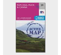 Landranger Active 39 Rum, Eigg & Muck Map With Digital Version - Pink, Pink One Size