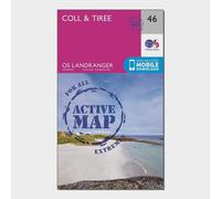 Landranger Active 46 Coll & Tiree Map With Digital Version, Pink One Size