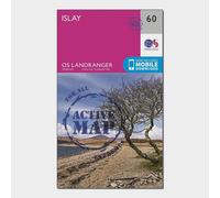 Landranger Active 60 Islay Map With Digital Version, Pink One Size