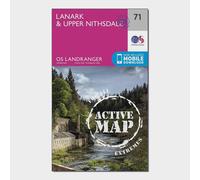Landranger Active 71 Lanark & Upper Nithsdale Map With Digital Version - Pink, Pink One Size