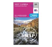 West Cumbria Map | Weatherproof | Cockermouth & Wast Water | Ordnance Survey | OS Landranger Active Map 89 | England | Walks | Cycling | Days Out | Maps | Adventure: 089