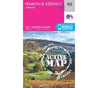 Landranger Active (90) Penrith & Keswick, Ambleside: 090 (OS Landranger Active Map)