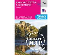 Landranger Active (92) Barnard Castle and surrounding area (OS Landranger Active Map)