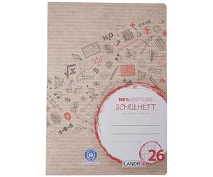 LANDRÉ 100050216 Notebook Recycled A4 Kariert