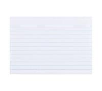 Landre 100420214 Record Cards Ruled A6 Pack of 100 - White