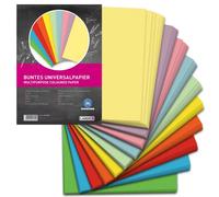 LANDRÉ 250 Sheets A4 Coloured Universal Paper 80gsm Printer Paper 10 Colours